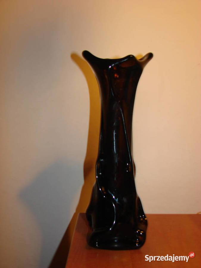 wazon z lanego szkła PRL