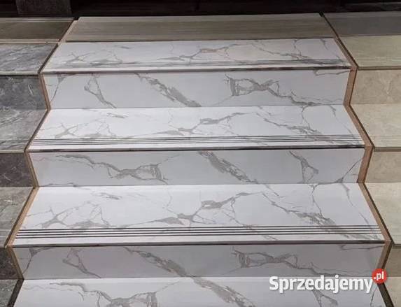 Płytki na schody CARRARA 100x30 POŁYSK komplet z Łask sprzedam