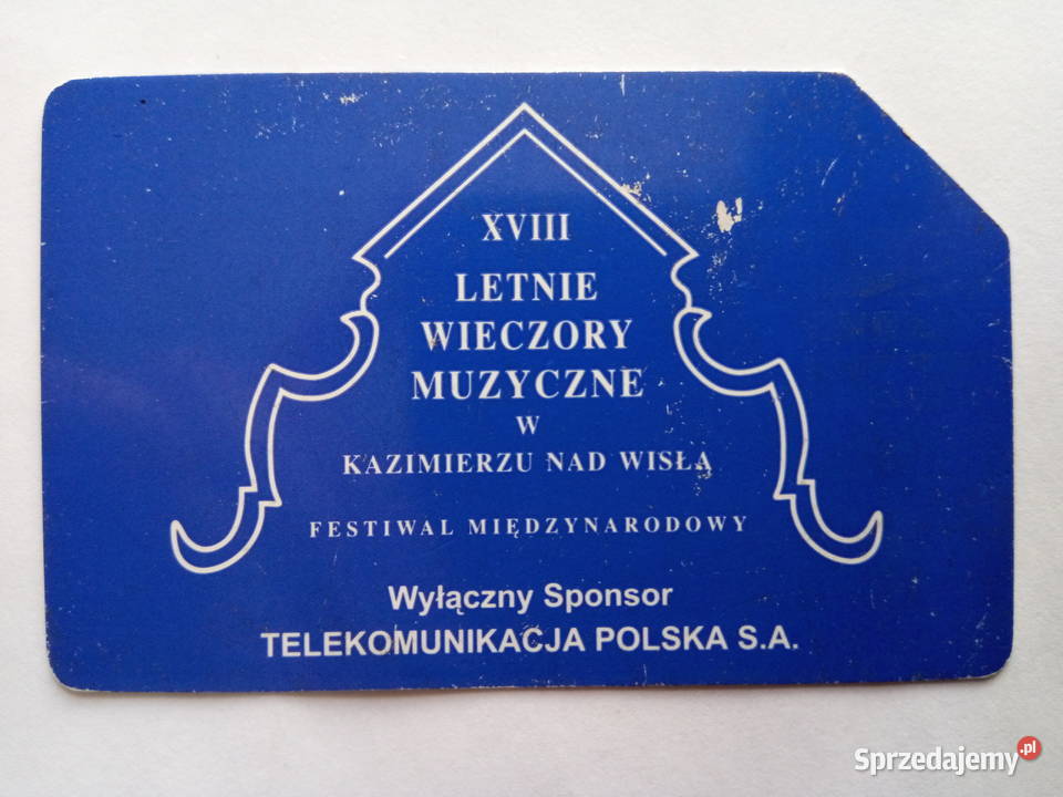 Karta telefoniczna przeds Wieczory Muzyczne 25 Dąbrowa Górnicza