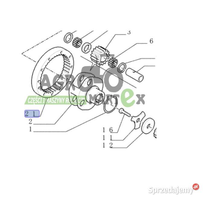 87307352 KOŁO ZĘBATE KORONOWE CNH Wichrów
