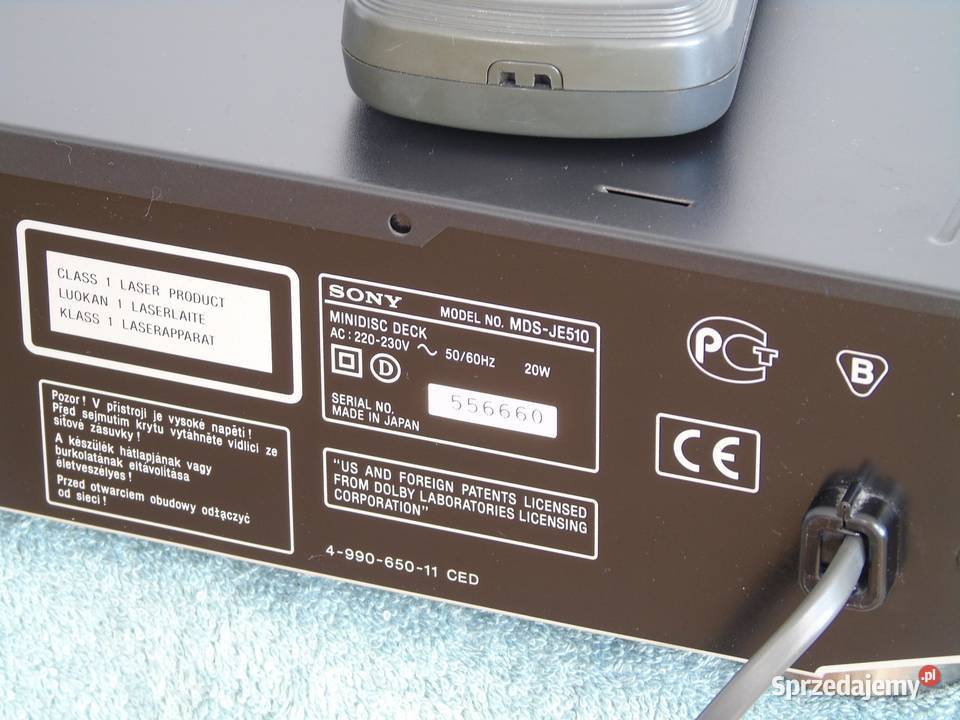 MD Sony MDSJE510 pilot sprawny i ładny DOSTAWA Jasło