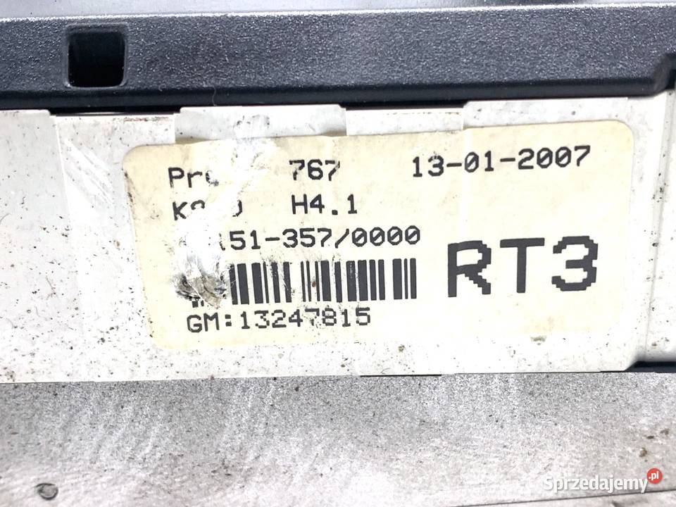 PANEL STEROWANIA NAWIEWU OPEL ASTRA H 13247815 osobowe
