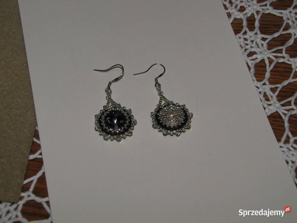 Kolczyki Swarovski rękodzieło Pruchnik sprzedam