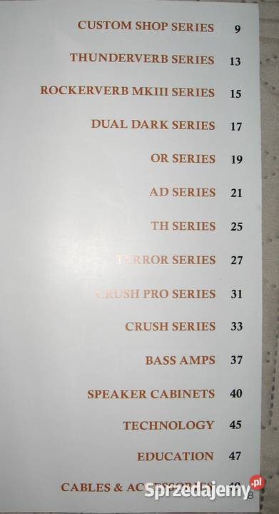 Orange Amps Guitar Amplifiers 2015 catalog Kępice