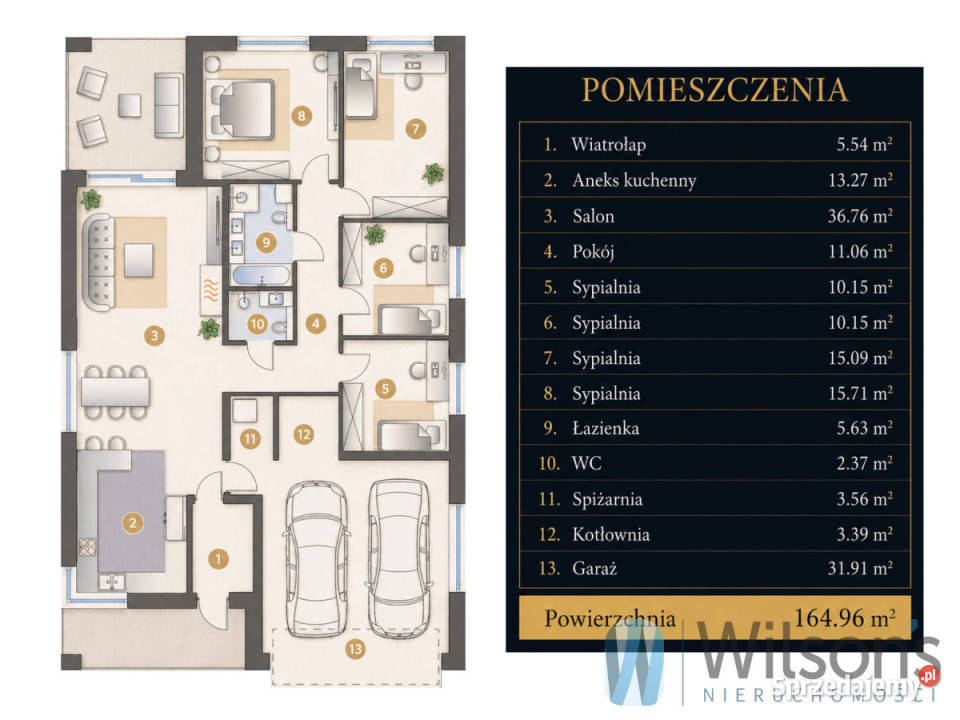 Sprzedam dom wolnostojący 165m2 Ełk Złota