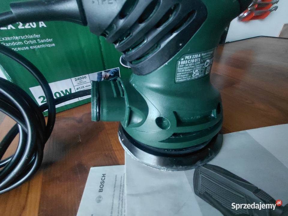 Szlifierka mimośrodowa sieciowa Bosch PEX 220 A Szlifierki mimośrodowe Tychy