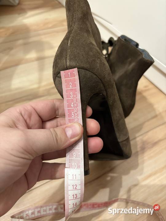 Botki sztyblety na szpilce na słupku Trzewiki Legionowo sprzedam