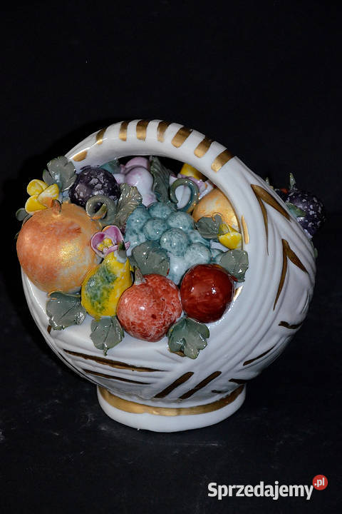 Roceram porcelana koszyk kwiatów owoców nowe ok wielkopolskie Środa Wielkopolska sprzedam