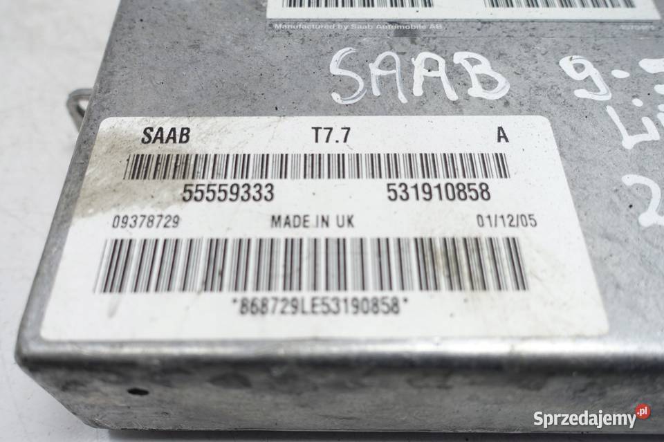 Saab 95 95 20 T II Lift STEROWNIK SILNIKA komput Komputery Rudka