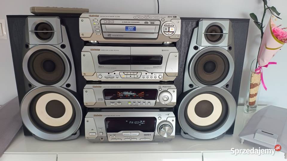 Wieża Technics dv290 z DVD i MP3 Najwyższy model Mroczeń