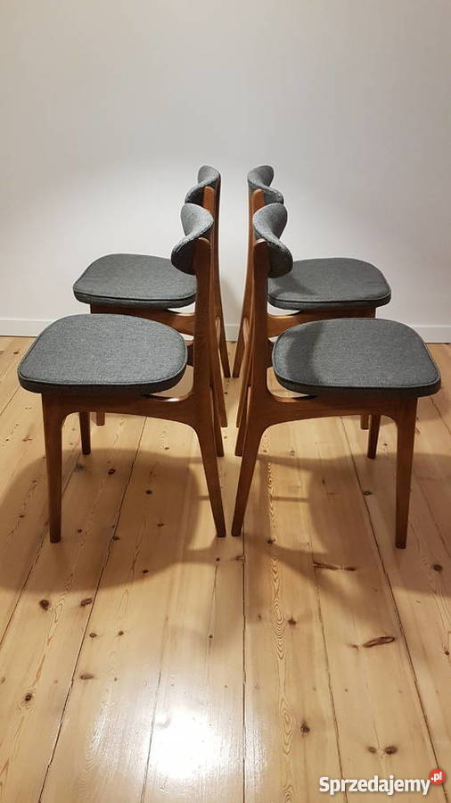 Krzesła PRL autor Rajmund Hałas lata 6070 49cm Stoły, krzesła, biurka Szczecin