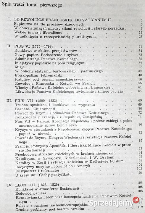 Papiestwo i papieże dwóch ostatnich wieków cz1Z Rok wydania 1986 Chełm sprzedam