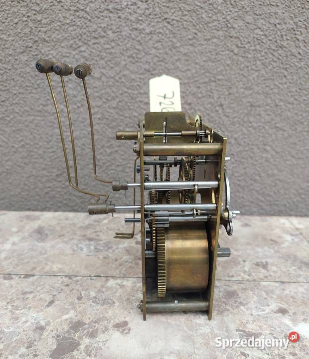 726 Mechanizm starego zegara ściennego Mauthe Tczew