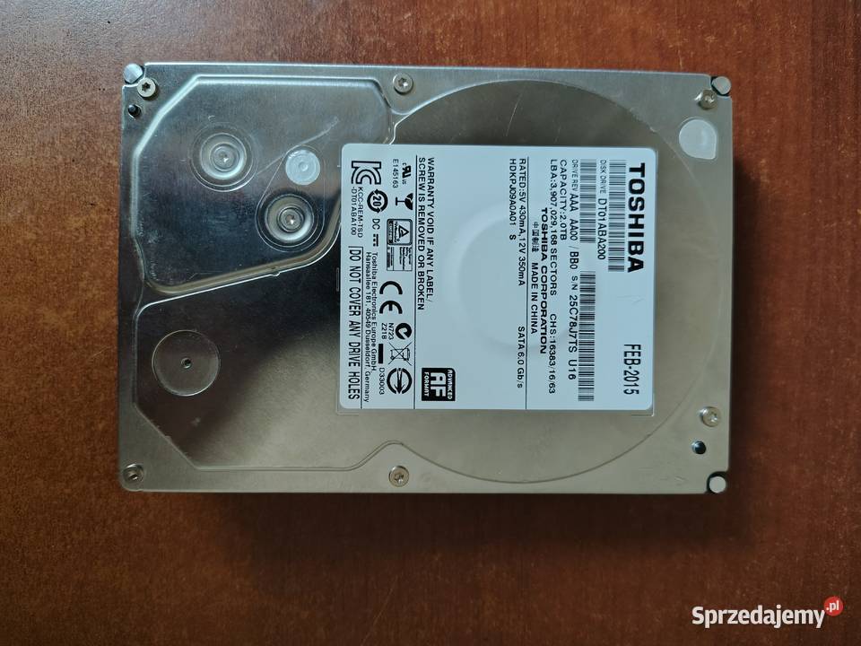 Dysk Twardy TOSHIBA 2 TB małopolskie Kraków