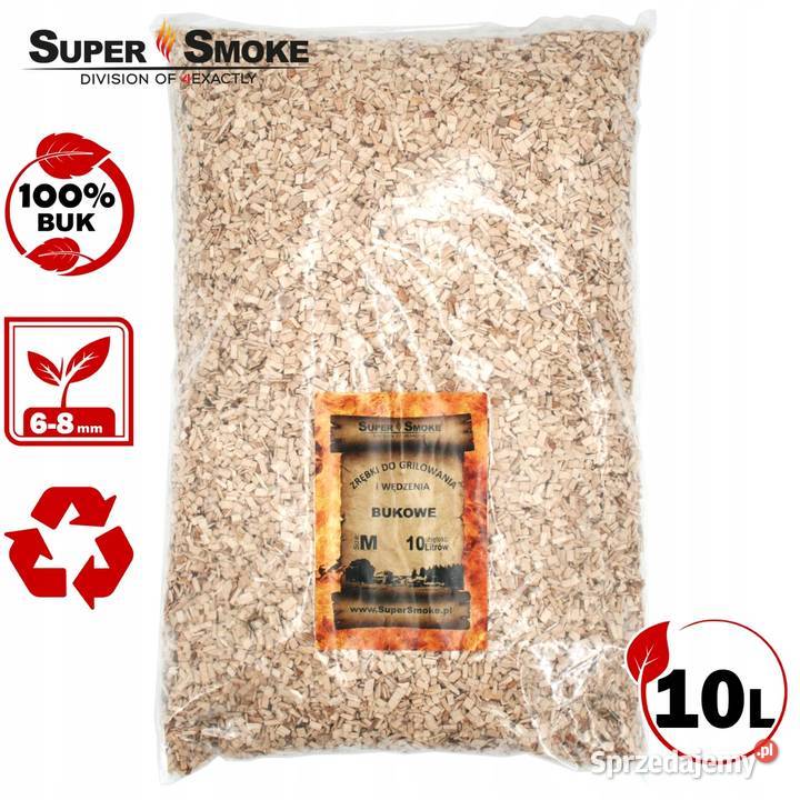 Zrębki Wędzarnicze Super Smoke BUK KL08 68mm Białystok