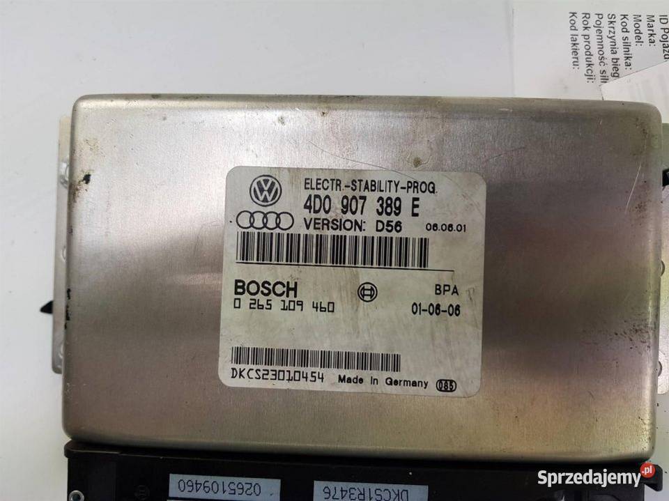 MODUŁ AUDI S8 D2 LIFT 4D0907389E Lipno