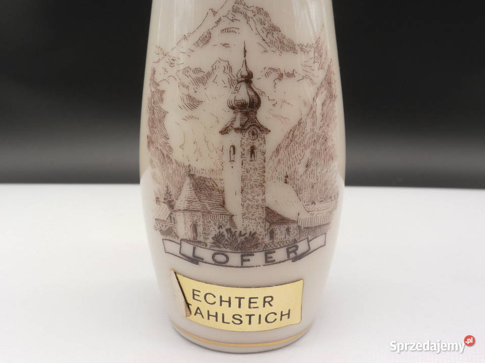 STARY KREMOWY PORCELANOWY WAZON LOFER AUSTRIA Raszków