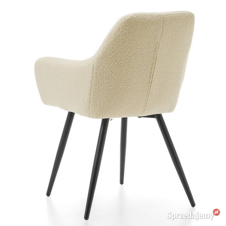 Beżowe Krzesło Boucle Wysyłka 24H Dostawa 0 Krzesła