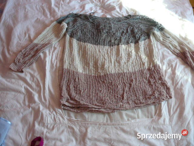 Sweter bialorozowopopielaty Odzież damska podkarpackie Rzeszów sprzedam