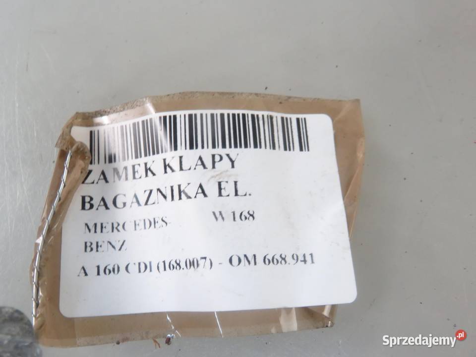 ZAMEK KLAPY MERCEDESBENZ W168 A1687400336