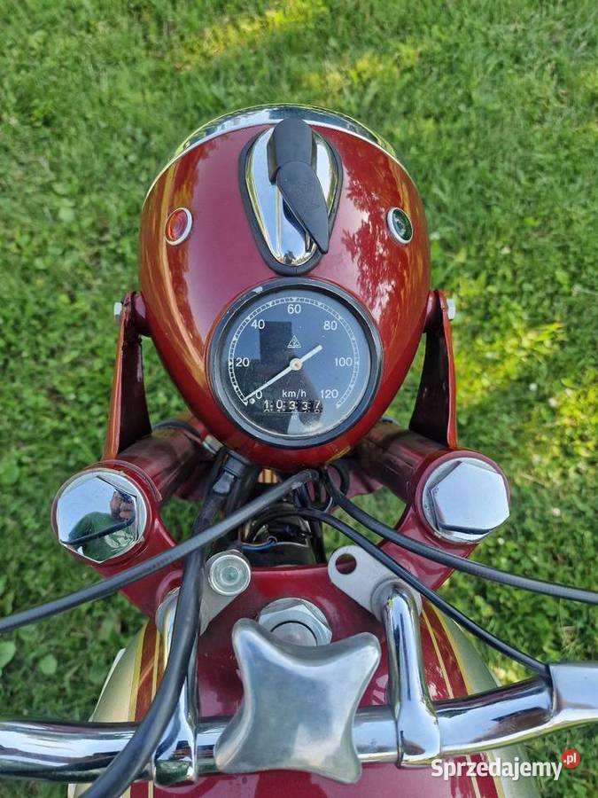 Simson Awo Sport 425 biala tablica małopolskie Słomniki