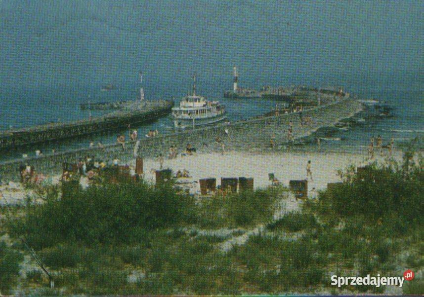 K Poczt K0łobrzeg widok wejścia do portu 1985 śląskie Gliwice