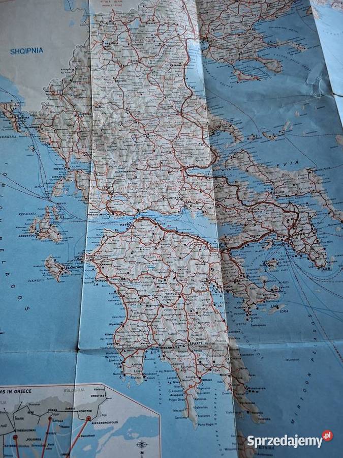 Map of Greece Kraków