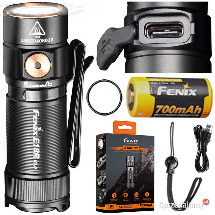 Latarka LED Fenix E18R V20 mazowieckie Warszawa sprzedam