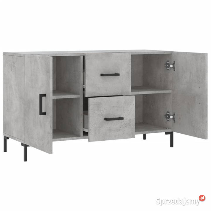 Komoda szarość betonu 100x36x60 materiał Warszawa