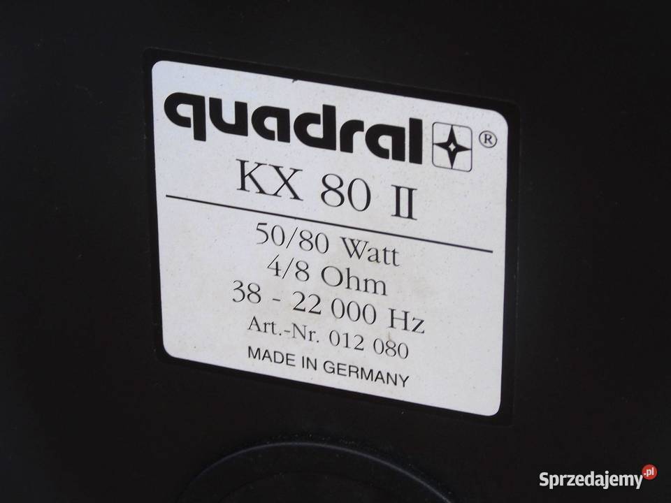 Kolumny stereo Quadral KX80 sprawne DOSTAWA Słuchawki i głośniki sprzedam