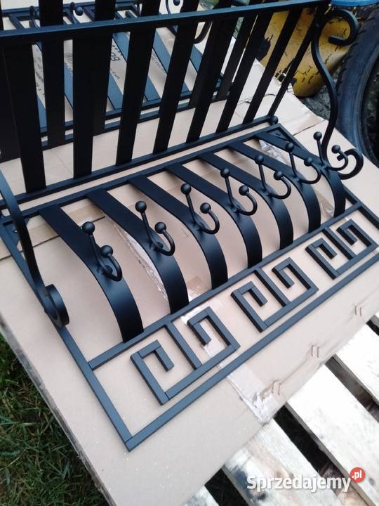 Wieszak ścienny kuty ciężki metalowy stylowy Dekoracje i ozdoby Rzeszów sprzedam