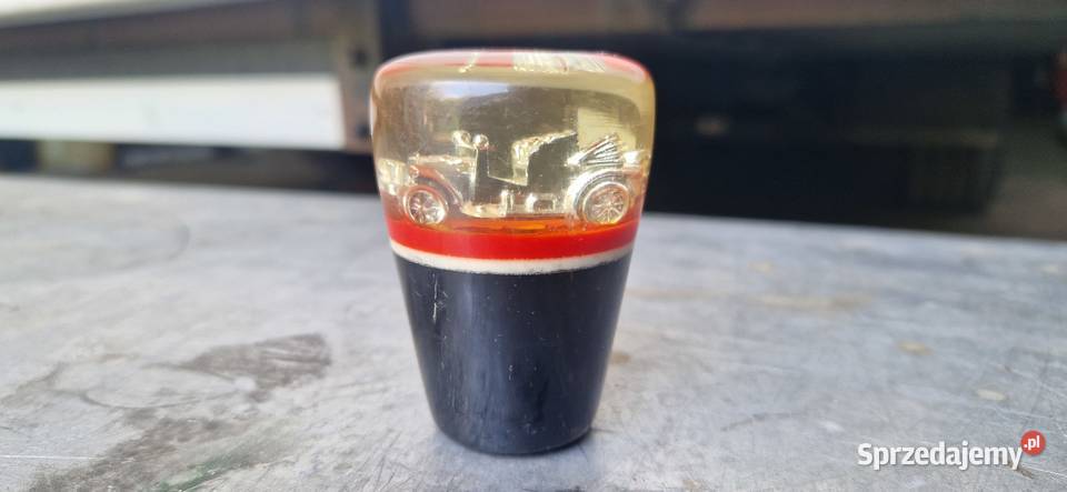 Gałka zmiany biegów z samochodem PRL Łódź