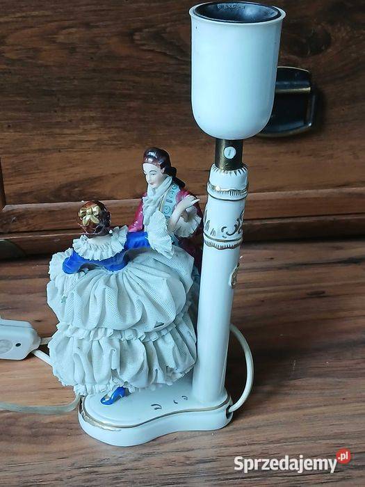 Stara lampka figuralna Drezno para Kraków