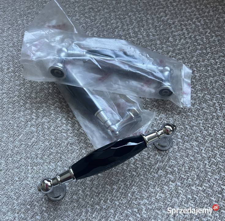 Uchwyt meblowy glamour kryształowy czarny z Warszawa sprzedam