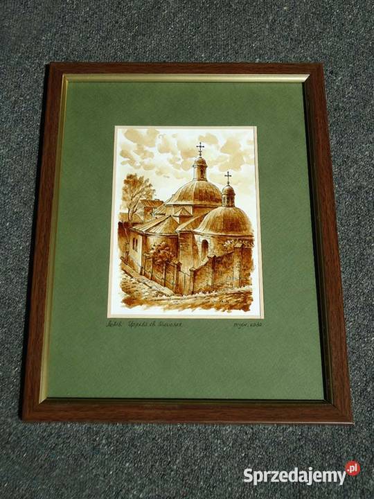 Grafika Lwów Cerkiew św Mikołaja Warszawa sprzedam