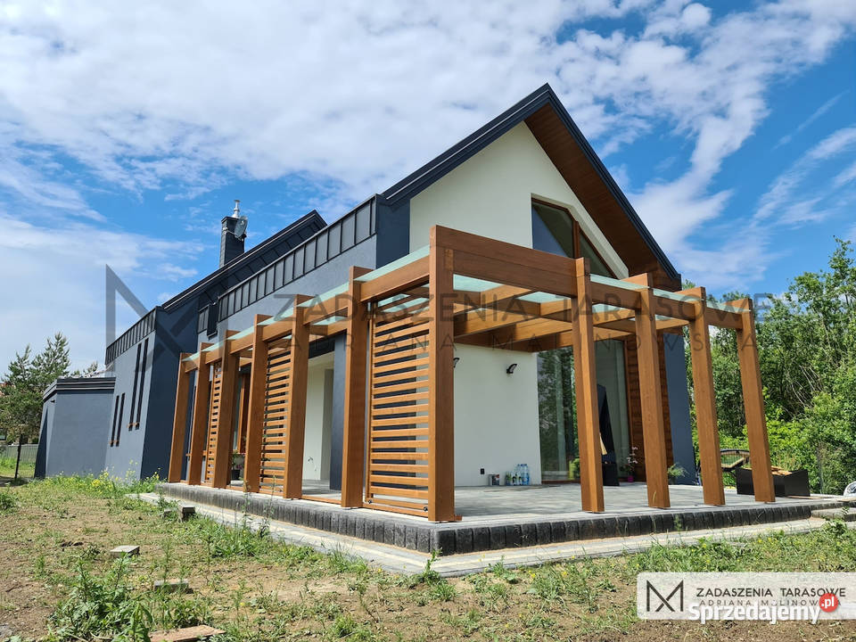 Zadaszenie tarasowe nowoczesna stodoła Architektura ogrodowa Sieradz sprzedam