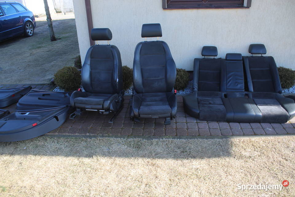 FOTELE KANAPA BOCZKI PÓŁSKÓRA AUDI A4 B6 KOMBI