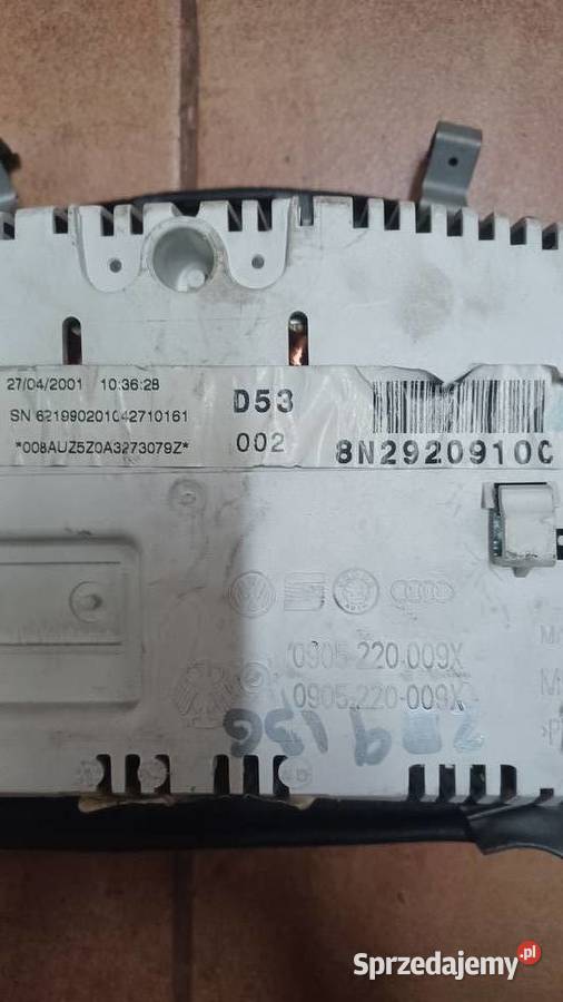 LICZNIK ZEGARY AUDI TT 8N ANGLIK 8N2920910C Rakoniewice