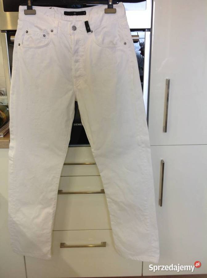 Białe Spodnie Jeans Męskie STONE ISLAND 33 NOWE Rozmiar M lubuskie Nowa Sól