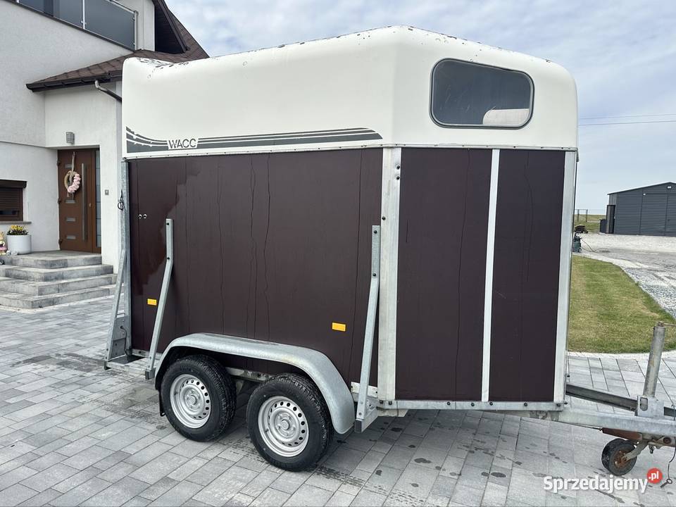 Przyczepa do przewozu 2 koni dmc 1300 kat b Mokra