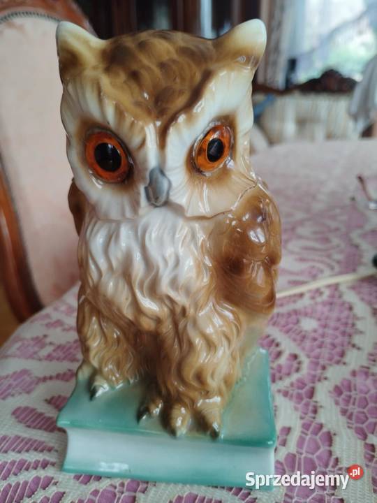 porcelanowa lampka lampa sowa stara Pozostałe Gorzów Wielkopolski