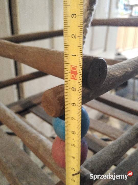 Stara huśtawka dziecięca drewniana zabytek PRL Dąbrowa Górnicza sprzedam