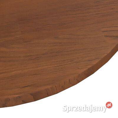 vidaXL Okrągły blat do stolika ciemnobrązowy Blaty Warszawa