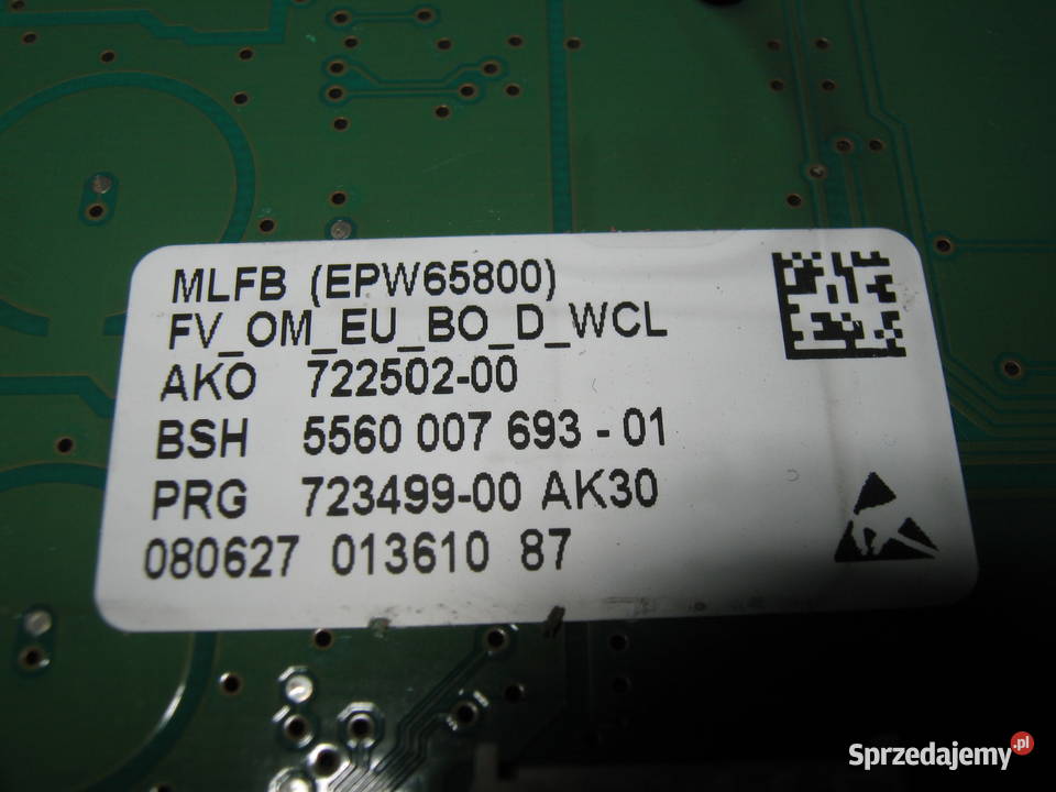BOSCH EPW 65800 5560 007 69301 MODUŁ STEROWANIA Nowy Sącz