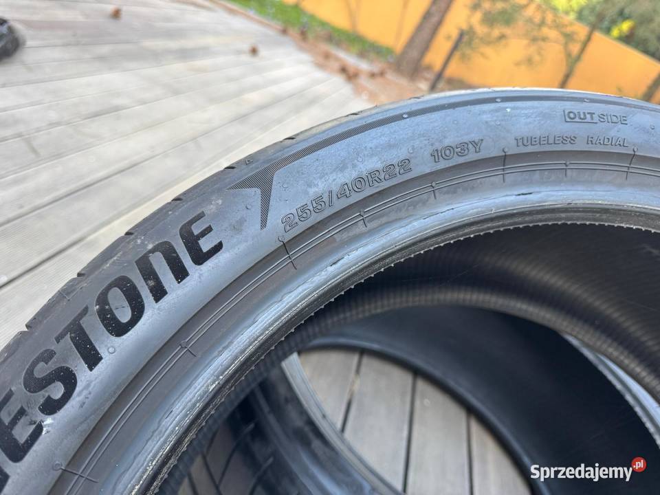 2x opony BRIDGESTONE Potenza Sport 25540R22 103Y mazowieckie sprzedam