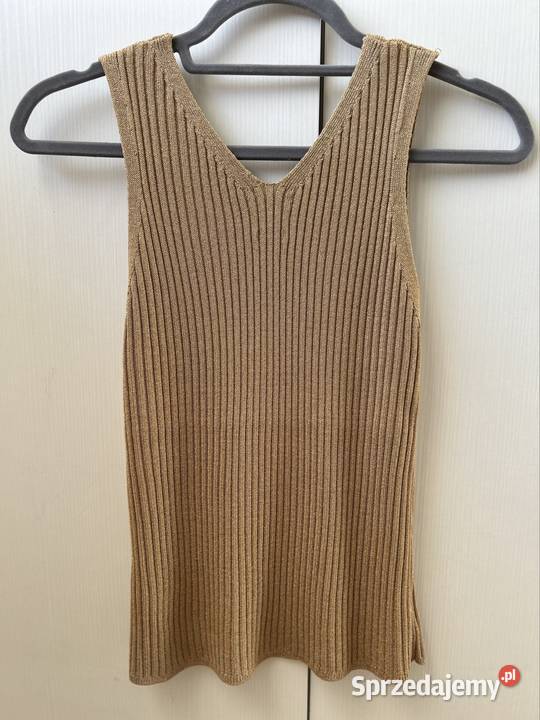 Top Massimo Dutti XS dzianinowy top Massimo