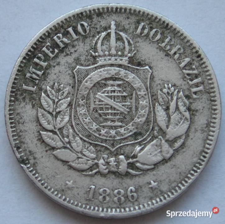 BRAZYLIA 50 REIS 1886 Numizmatyka Łódź