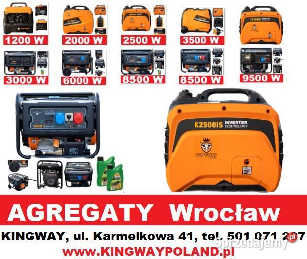 NOWY AGREGAT Inwerterowy Prądotwórczy GENERATOR dolnośląskie Wrocław