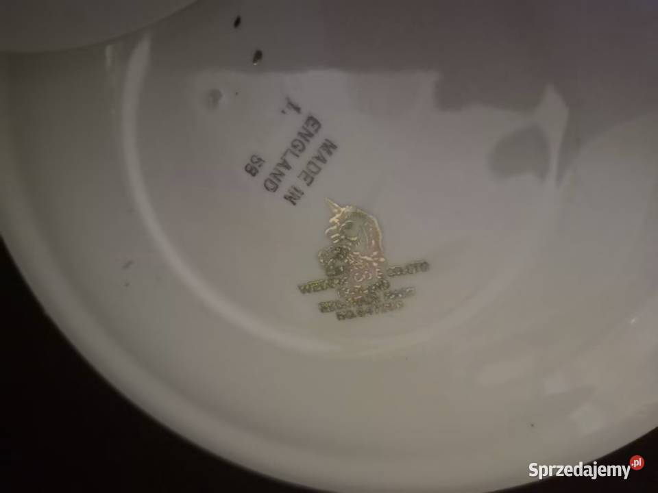 Filiżanka z talerzykiem Wedgwood Co Made in Gdańsk