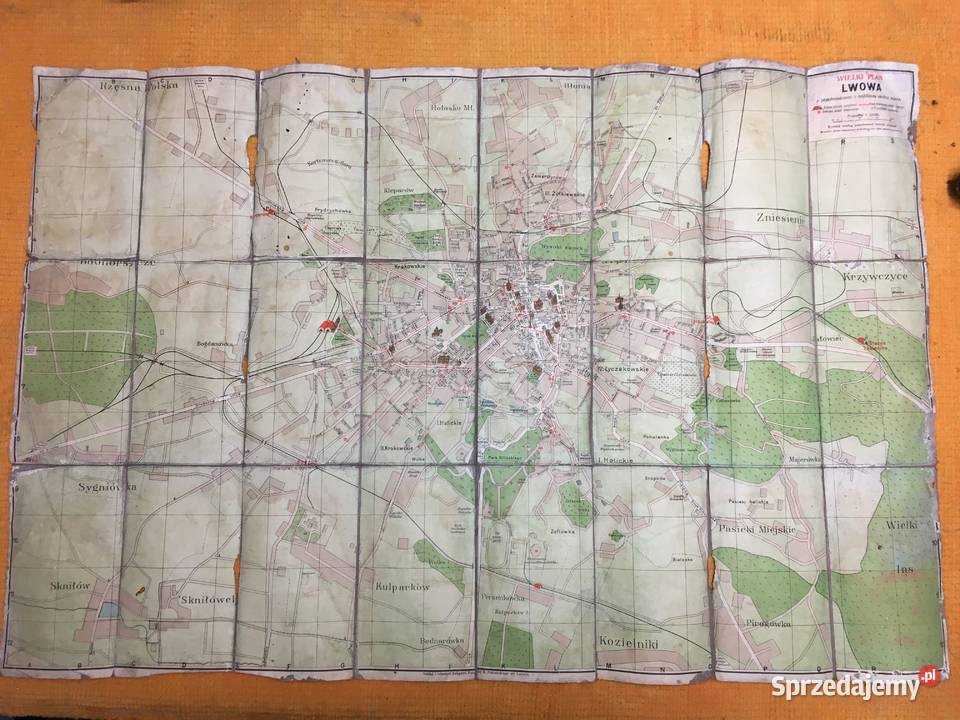 Wielki Plan Lwowa 1910 Warszawa